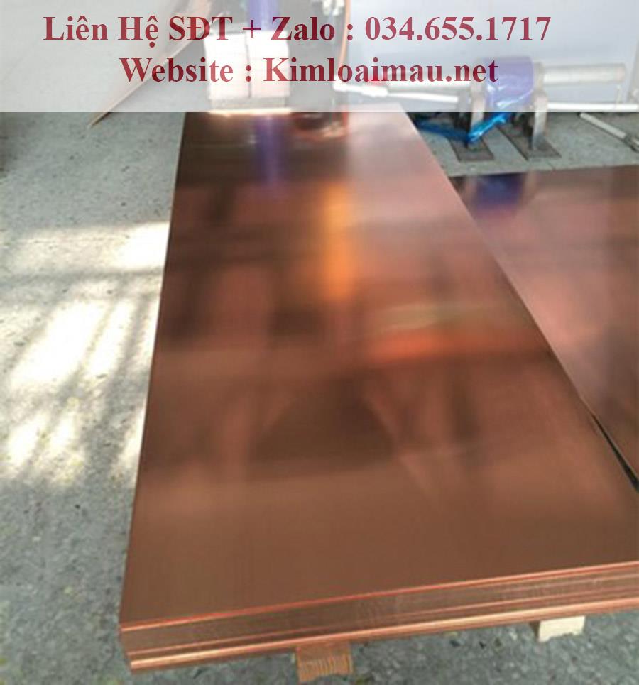 Đồng tấm đỏ dày 10mm rộng 600mm rộng 2000mm