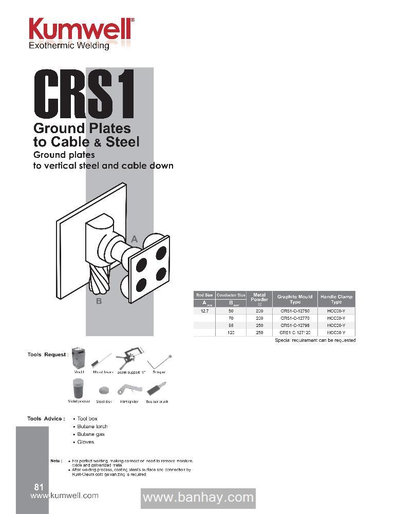 Khuôn hàn hóa nhiệt CRS1